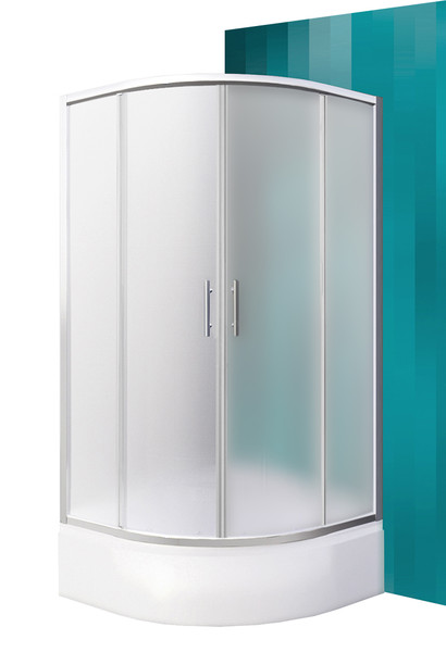 PORTLAND NEO - Čtvrtkruhový sprchový kout s dvoudílnými posuvnými dveřmi