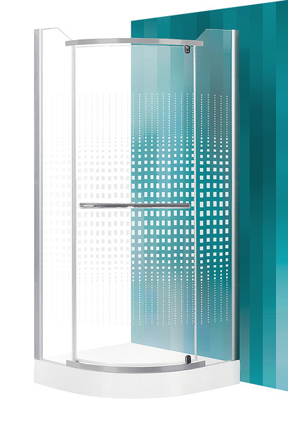 AUSTIN - Čtvrtkruhový sprchový kout s jednokřídlými otevíracími dveřmi