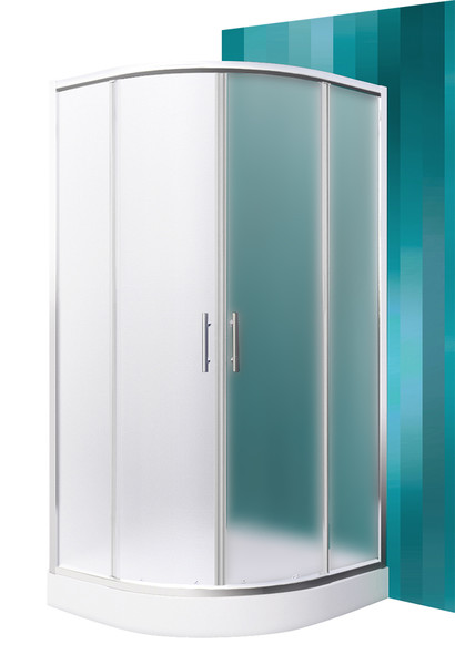 HOUSTON NEO - Čtvrtkruhový sprchový kout s dvoudílnými posuvnými dveřmi